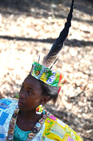 A participant at the Trashopn Show